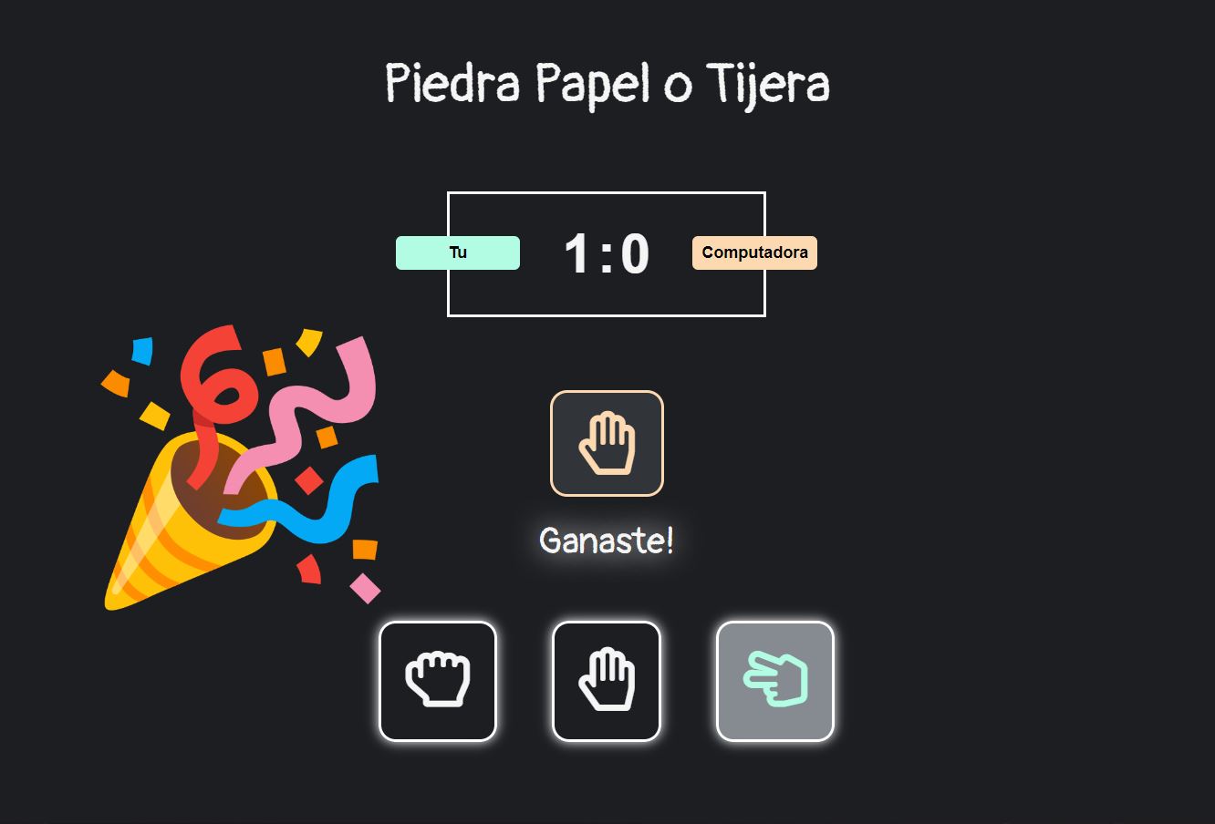 Piedra Papel o Tijera